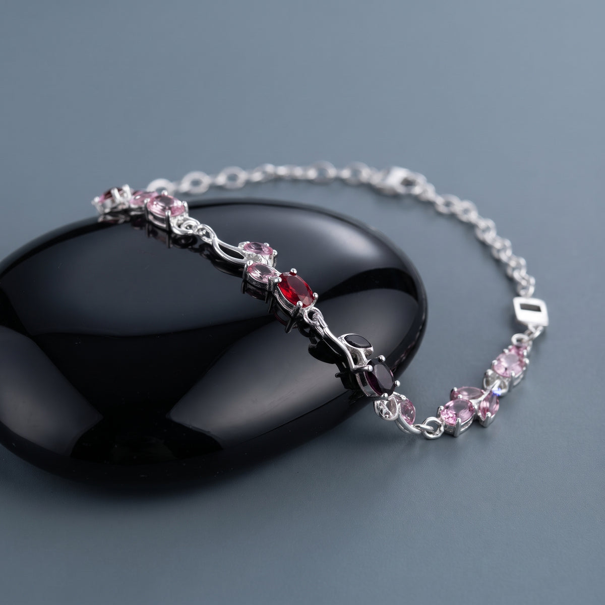 Blossom Tulip Bracelet - Dainty Multi-Shade Crystal Wristlet