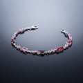 Blossom Tulip Bracelet - Dainty Multi-Shade Crystal Wristlet