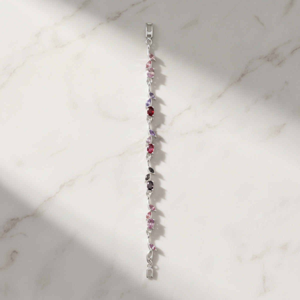 Blossom Tulip Bracelet - Dainty Multi-Shade Crystal Wristlet