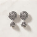 Silver Jhumka - Handcrafted Tribal Ethnic Statement Earrings
